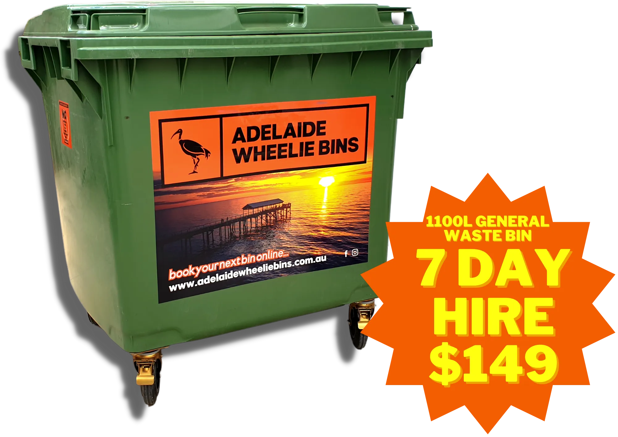 1100L Wheelie Bin